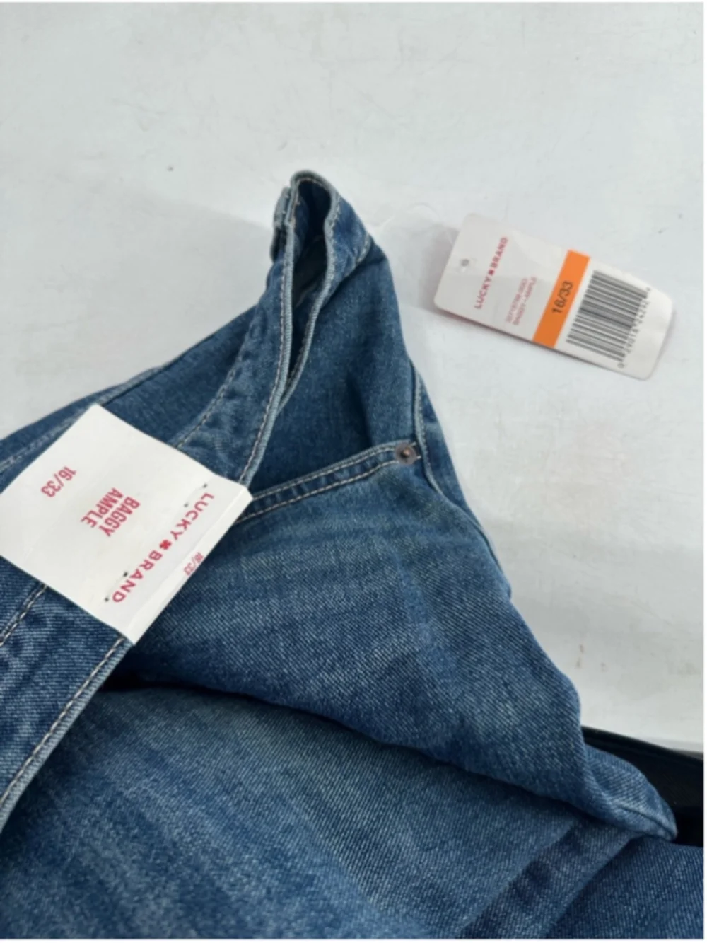 Lucky Brand baggy Jeans loose wide leg comfy trendy curvy sz 16 sz 33 NWT